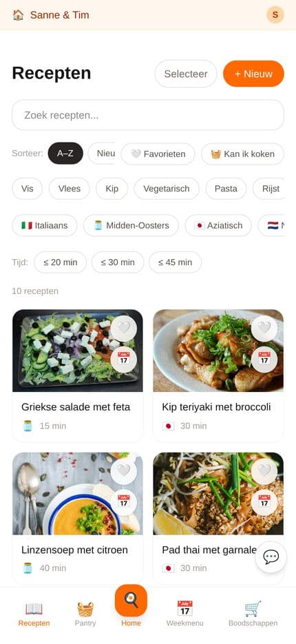 Je eigen receptenverzameling